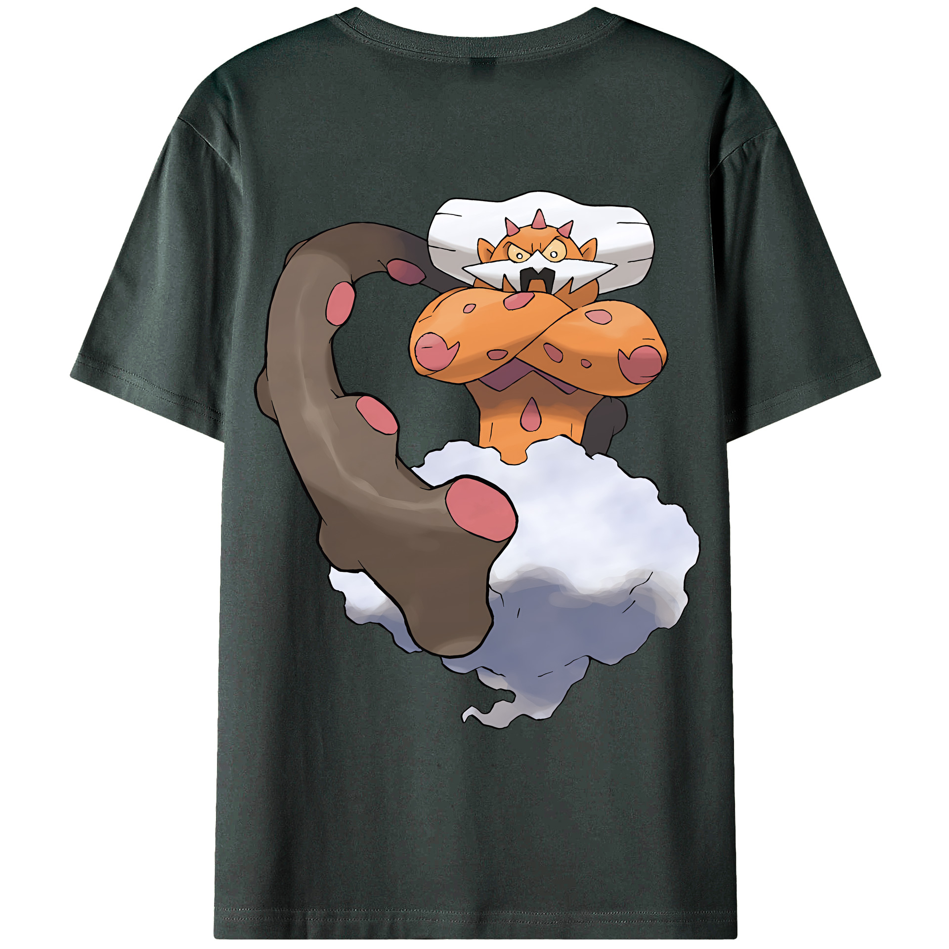 （画像用） ポケットモンスター Pokémon 綿100％ メンズ半袖Tシャツ（バックプリント） 通気性